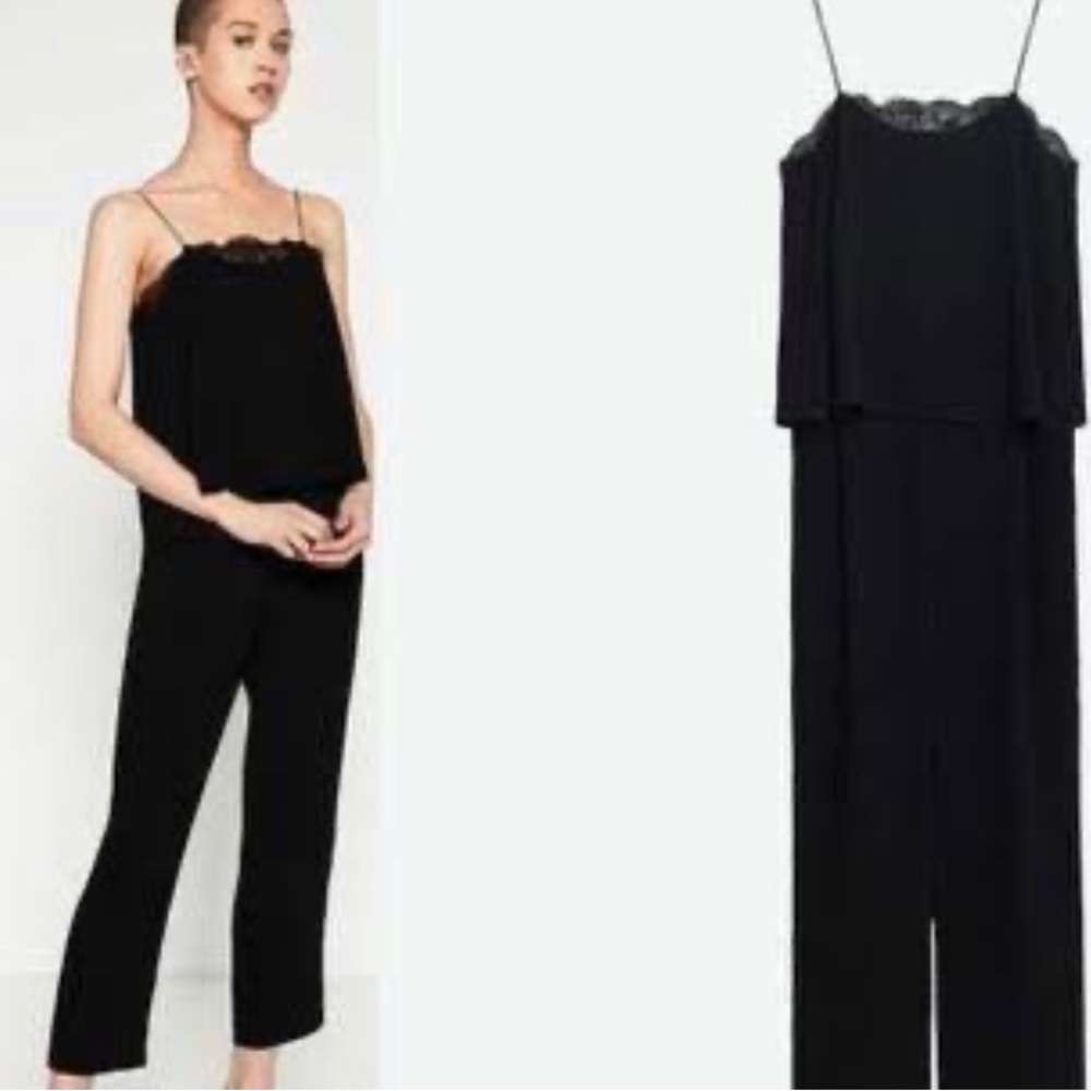 NWT Zara black Jumpsuit